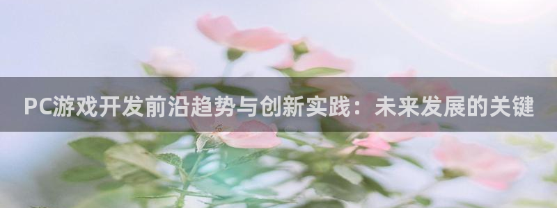 沐鸣娱乐2手机下载官网：PC游戏开发前沿趋势与创新实践：未来发展的关键